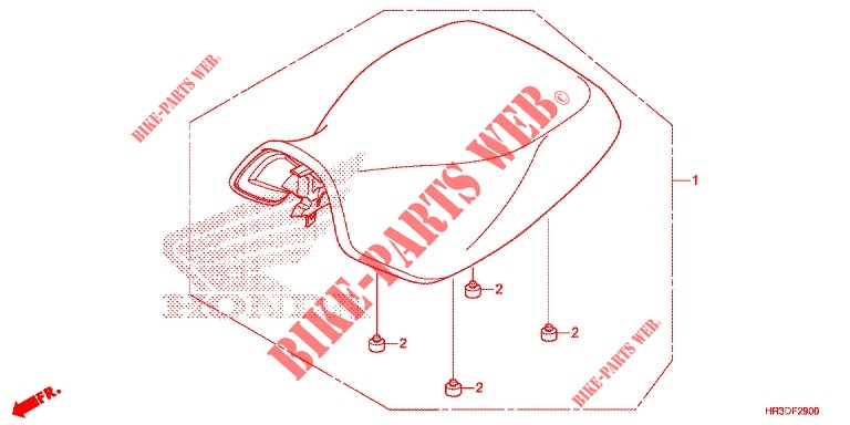SINGLE SEAT (2) for Honda FOURTRAX 420 RANCHER 4X4 AT DCT 2020