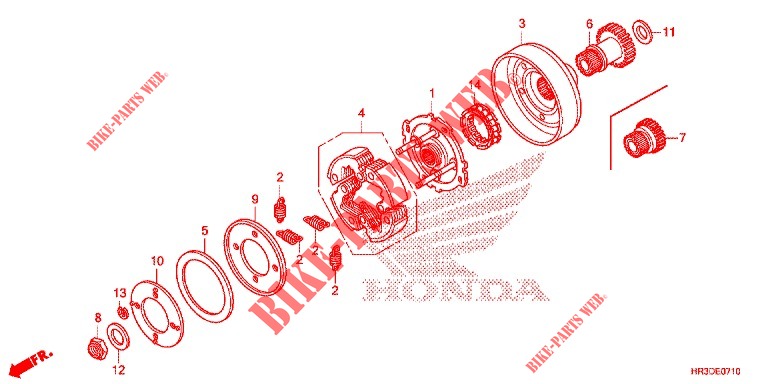 STARTER MOTOR CLUTCH for Honda FOURTRAX 420 RANCHER 4X4 AT DCT 2020
