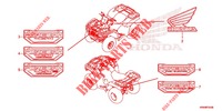 STICKERS for Honda FOURTRAX 520 FOREMAN 4X4 EPS 2020