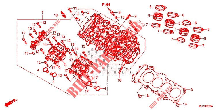 CYLINDER HEAD COVER for Honda CBR 650 F 2018