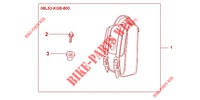 LEATHER BACKREST BAG for Honda SHADOW VT 750 SPIRIT S 2011